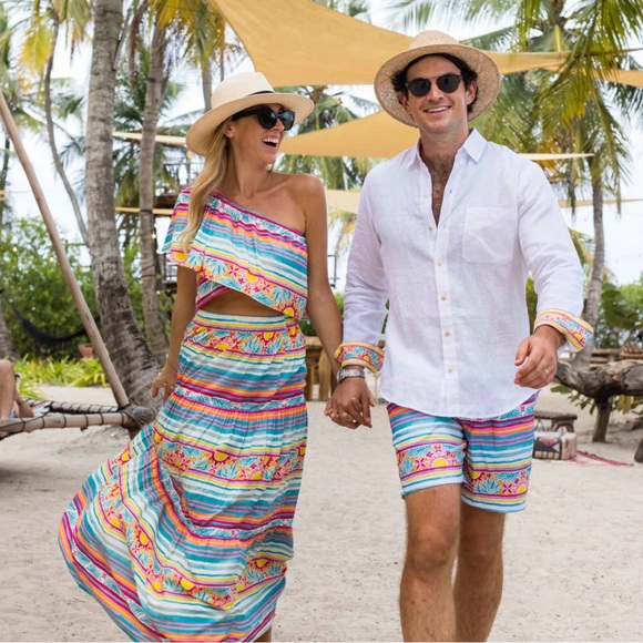 KENNY FLOWERS 🆕‘THE RIVIERA’ ROLLUP LONG SLEEVE WHITE LINEN SHIRT. Size XXL. - Picture 2 of 7